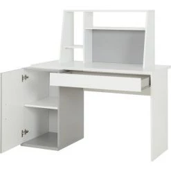 AKITEN RETAIL Bureau Avec Rangements Iseo Blanc Et Gris Clair - Blanc Et Gris Clair 10 AKITEN RETAIL Bureau Avec Rangements Iseo Blanc Et Gris Clair - Blanc Et Gris Clair -France Bureau Soldes 2022 40005349 4