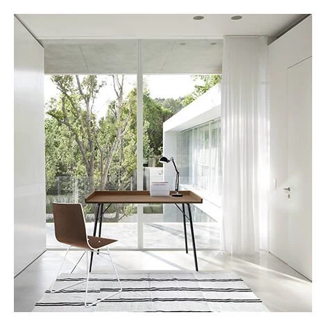 WOODMAN Bureau 115x78x52 Cm Noyer Et Pieds Métal 3 WOODMAN Bureau 115x78x52 Cm Noyer Et Pieds Métal