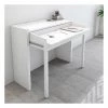 WOODMAN Bureau Avec Plateau Coulissant 110x36x87 Cm Blanc