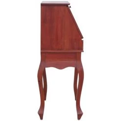 HAPPYSHOPPING Bureau Secretaire Marron 78x42x103 Cm Bois D'acajou Massif 10 HAPPYSHOPPING Bureau Secretaire Marron 78x42x103 Cm Bois D'acajou Massif -France Bureau Soldes 2022 40200034 4