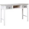 HAPPYSHOPPING Bureau Gris 110x45x76 Cm Bois 2 HAPPYSHOPPING Bureau Gris 110x45x76 Cm Bois -France Bureau Soldes 2022 40200262 1