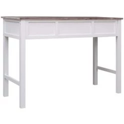 HAPPYSHOPPING Bureau Marron 110 X 45 X 76 Cm Bois -France Bureau Soldes 2022 40200263 4