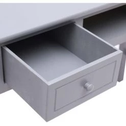 HAPPYSHOPPING Bureau Gris 110 X 45 X 76 Cm Bois -France Bureau Soldes 2022 40200265 5