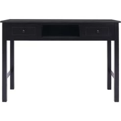 HAPPYSHOPPING Bureau Noir 110 X 45 X 76 Cm Bois 10 HAPPYSHOPPING Bureau Noir 110 X 45 X 76 Cm Bois -France Bureau Soldes 2022 40200267 4