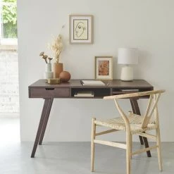 BOIS DESSUS BOIS DESSOUS Bureau En Bois De Manguier 120 - Marron