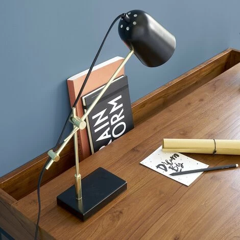 BOIS DESSUS BOIS DESSOUS Bureau En Bois De Teck Et Métal 120 - Marron 5 BOIS DESSUS BOIS DESSOUS Bureau En Bois De Teck Et Métal 120 - Marron – Image 3