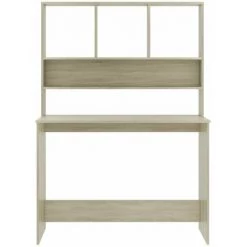 HAPPYSHOPPING Bureau Avec Etageres Chene Sonoma 110 X 45 X 157 Cm Agglomere -France Bureau Soldes 2022 40283054 4