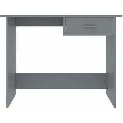 HAPPYSHOPPING Bureau Gris 100 X 50 X 76 Cm Agglomere -France Bureau Soldes 2022 40283466 4