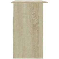 HAPPYSHOPPING Bureau Avec Tiroirs Chene Sonoma 110x50x76 Cm Agglomere -France Bureau Soldes 2022 40283565 5