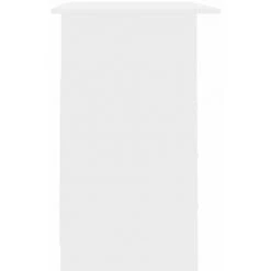 HAPPYSHOPPING Bureau Avec Tiroirs Blanc Brillant 110x50x76 Cm Agglomere -France Bureau Soldes 2022 40283587 5