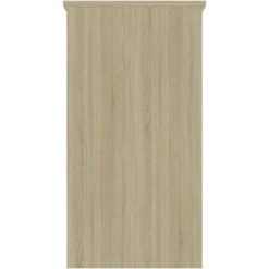 HAPPYSHOPPING Bureau Blanc Et Chene Sonoma 80x40x75 Cm Agglomere -France Bureau Soldes 2022 40284951 5