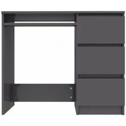 HAPPYSHOPPING Bureau Gris Brillant 90x45x76 Cm Agglomere 10 HAPPYSHOPPING Bureau Gris Brillant 90x45x76 Cm Agglomere -France Bureau Soldes 2022 40285164 4