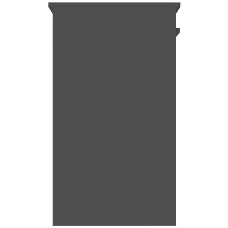 HAPPYSHOPPING Bureau Gris Brillant 90x45x76 Cm Agglomere 7 HAPPYSHOPPING Bureau Gris Brillant 90x45x76 Cm Agglomere – Image 5