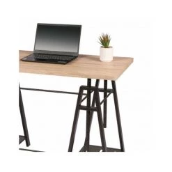 FORNORD Bureau Bois Et Métal Noir Archi - 120cm - Bois -France Bureau Soldes 2022 40526910 3