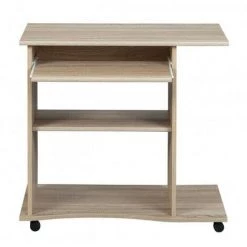 LES TENDANCES Bureau Informatique Mélaminé Chêne Clair Rona -France Bureau Soldes 2022 40639930 2