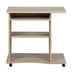 LES TENDANCES Bureau Informatique Mélaminé Chêne Clair Rona -France Bureau Soldes 2022 40639930 3