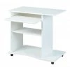 LES TENDANCES Bureau Informatique Bois Blanc Rona 80 Cm -France Bureau Soldes 2022 40640010 1