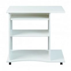 LES TENDANCES Bureau Informatique Bois Blanc Rona 80 Cm -France Bureau Soldes 2022 40640010 3