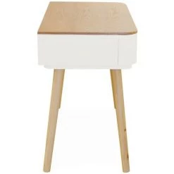 LES TENDANCES Bureau Droit Bois Clair Et Blanc Skondu -France Bureau Soldes 2022 40646035 3