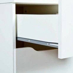 LES TENDANCES Bureau Bois Blanc Bakus 115 Cm -France Bureau Soldes 2022 40646038 4