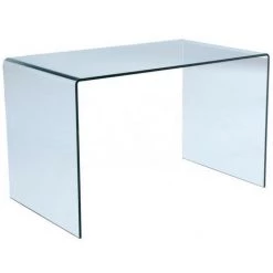 LES TENDANCES Bureau Design Verre Trempé Saki 120 Cm 8 LES TENDANCES Bureau Design Verre Trempé Saki 120 Cm -France Bureau Soldes 2022 40649541 3