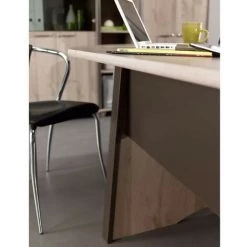 LES TENDANCES GAMI Ensemble Bureau L 140 + Caisson 2 Tiroirs - Décor Bois - SALSA -France Bureau Soldes 2022 40714530 3