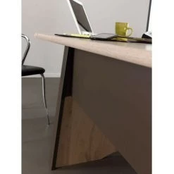 LES TENDANCES GAMI Ensemble Bureau L 140 + Caisson 2 Tiroirs - Décor Bois - SALSA -France Bureau Soldes 2022 40714530 5