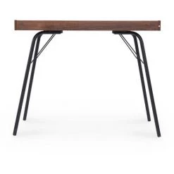 DECO IN PARIS Bureau Industriel Style Pupitre En Bois Et Métal Noir LORIAN - Bois Foncé -France Bureau Soldes 2022 40900785 5