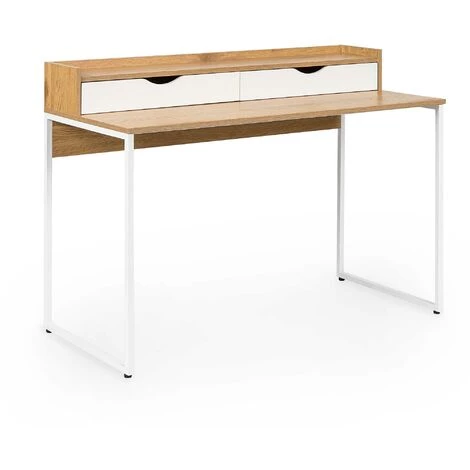 DECO IN PARIS Bureau Scandinave Avec Rangements En Bois Et Métal NORBERT - Bois Clair 3 DECO IN PARIS Bureau Scandinave Avec Rangements En Bois Et Métal NORBERT - Bois Clair