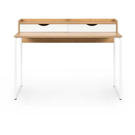 DECO IN PARIS Bureau Scandinave Avec Rangements En Bois Et Métal NORBERT - Bois Clair 4 DECO IN PARIS Bureau Scandinave Avec Rangements En Bois Et Métal NORBERT - Bois Clair – Image 2