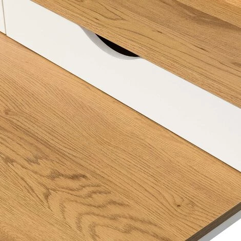 DECO IN PARIS Bureau Scandinave Avec Rangements En Bois Et Métal NORBERT - Bois Clair 7 DECO IN PARIS Bureau Scandinave Avec Rangements En Bois Et Métal NORBERT - Bois Clair – Image 5