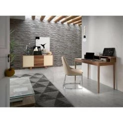 LES TENDANCES Secrétaire 3 Niches Bois Plaqué Noyer Koza 8 LES TENDANCES Secrétaire 3 Niches Bois Plaqué Noyer Koza -France Bureau Soldes 2022 41345247 3