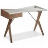 LES TENDANCES Bureau Design Original Bois Noyer Et Laqué Barona - Couleur Mint -France Bureau Soldes 2022 41351409 1
