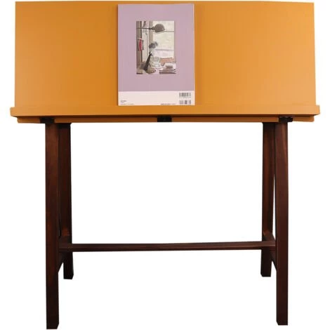 BUREAU CABINET SUR PIEDS HAUTS EMILE JAUNE 4 BUREAU CABINET SUR PIEDS HAUTS EMILE JAUNE – Image 2