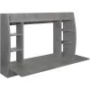 ML-DESIGN Bureau Mural Table D'ordinateur étagères Et Plateau MDF Gris Béton 110x75x48 Cm -France Bureau Soldes 2022 41374720 1