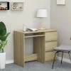 HAPPYSHOPPING Bureau Chene Sonoma 90x45x76 Cm Agglomere 2 HAPPYSHOPPING Bureau Chene Sonoma 90x45x76 Cm Agglomere -France Bureau Soldes 2022 41861504 1