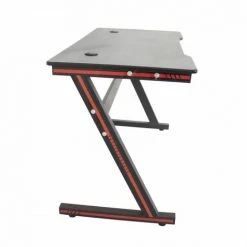 HUCOCO ZAKKI - Bureau Gaming Style Moderne Chambre D'ado - 75x120x60 - Noir -France Bureau Soldes 2022 41974805 3