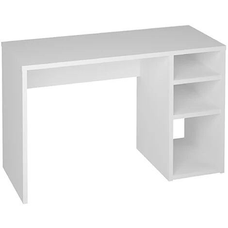 Bureau Coloris Blanc - Hauteur 75 X Longueur 120 X Profondeur 50 Cm -PEGANE- 3 Bureau Coloris Blanc - Hauteur 75 X Longueur 120 X Profondeur 50 Cm -PEGANE-