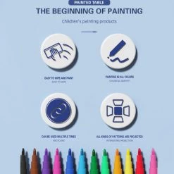 HAPPYSHOPPING Tableau De Dessin De Peinture Projecteur De Dessin Multifonctionnel Jouet Jouets De Dessin Educatifs Avec Musique Legere, Modele: Multicolore -France Bureau Soldes 2022 42292621 4