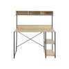 BAïTA Bureau MOLLY Effet Chêne Et Métal 120cm - Bois -France Bureau Soldes 2022 42332846 1