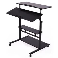 Bureau D'ordinateur Portable à Roulettes Station De Travail Table Réglable En Hauteur A Coxolo -France Bureau Soldes 2022 42502030 2