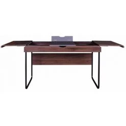 Paris Prix - Bureau Tiroirs & Abattant "brooklyn" 118cm Naturel -France Bureau Soldes 2022 42527939 5