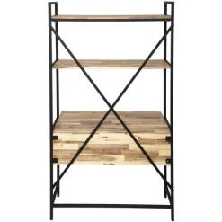 Bureau Étagère 2 Étage Edena - Atmosphera - Noir -France Bureau Soldes 2022 42671145 3