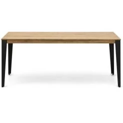 Table Salle à Manger Lunds 60x110x75 Anthracite-Vieilli. Box Furniture - Rouge 9 Table Salle à Manger Lunds 60x110x75 Anthracite-Vieilli. Box Furniture - Rouge -France Bureau Soldes 2022 42710593 4