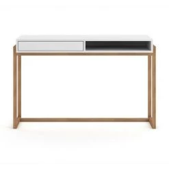 PRICE FACTORY Bureau GEILO Style Scandinave 1 Tiroir Et 1 Niche Coloris Blanc Et Hêtre - Blanc 10 PRICE FACTORY Bureau GEILO Style Scandinave 1 Tiroir Et 1 Niche Coloris Blanc Et Hêtre - Blanc -France Bureau Soldes 2022 42730363 4