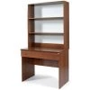 IPERBRIKO Bureau Avec Tiroir Pour Chambre Ou Bureau Avec Support En Noyer Bibliothèque Pc Support Ordinateur Sc -France Bureau Soldes 2022 42835867 1