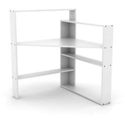 ARGONAUTA Bureau D'angle Peu Encombrant Avec Bibliothèque Cm 94x94x114 H -France Bureau Soldes 2022 42836292 3