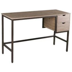 ARGONAUTA Bureau Industriel Urbain Métal Bois Cm 120x 48 X 75 H