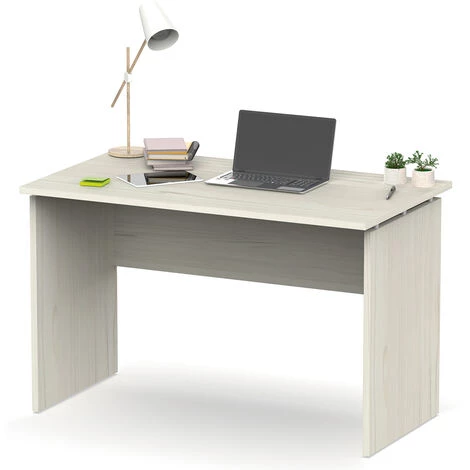 Bureau Coloris Pin/gris Argenté - Hauteur 76 X Longueur 120 X Profondeur 68 Cm -PEGANE- 4 Bureau Coloris Pin/gris Argenté - Hauteur 76 X Longueur 120 X Profondeur 68 Cm -PEGANE- – Image 2