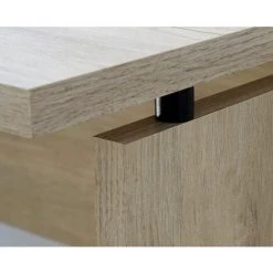 Bureau Coloris Effet Bois - Hauteur 76 X Longueur 120 X Profondeur 68 Cm -PEGANE- -France Bureau Soldes 2022 42853354 3